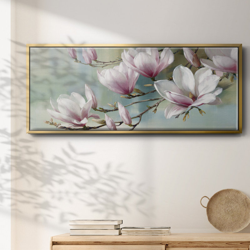 Magnolia Morning - toile encadrée, H 20 po x l 50 po
