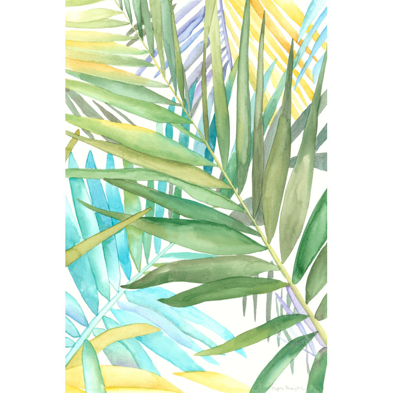 "Tropical Pattern II" Print on Wrapped Canvas, 24" H x 16" W