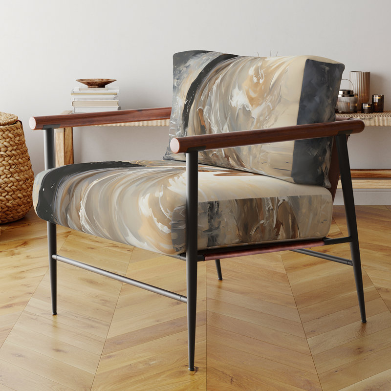 Fauteuil d'appoint en velours Couple Dance Waltz III, Noir