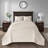 Reversible Bedspread Set Cream Queen