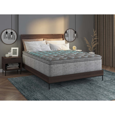 10-Inch Hybrid Euro Top Mattress With Plush Comfort, Individually Pocketed Coils, Enhanced Lumbar Support, And Advanced Cooling Foam Layers.