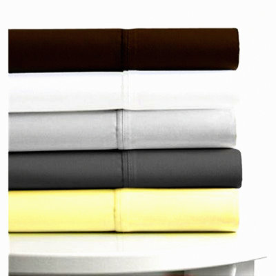 Luxury Comfort 600 Thread Count Deep Pocket Cotton Sateen Sheet Set - Twin XL - Silver - Hotel Quality Bedding - Soft & Smooth - Wrinkle Resistant