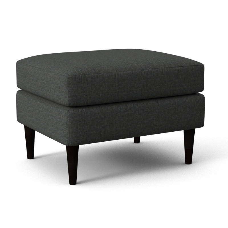 Potter Ottoman, Black Polyester 71551L84, City Dark