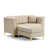 Beige Faux Leather