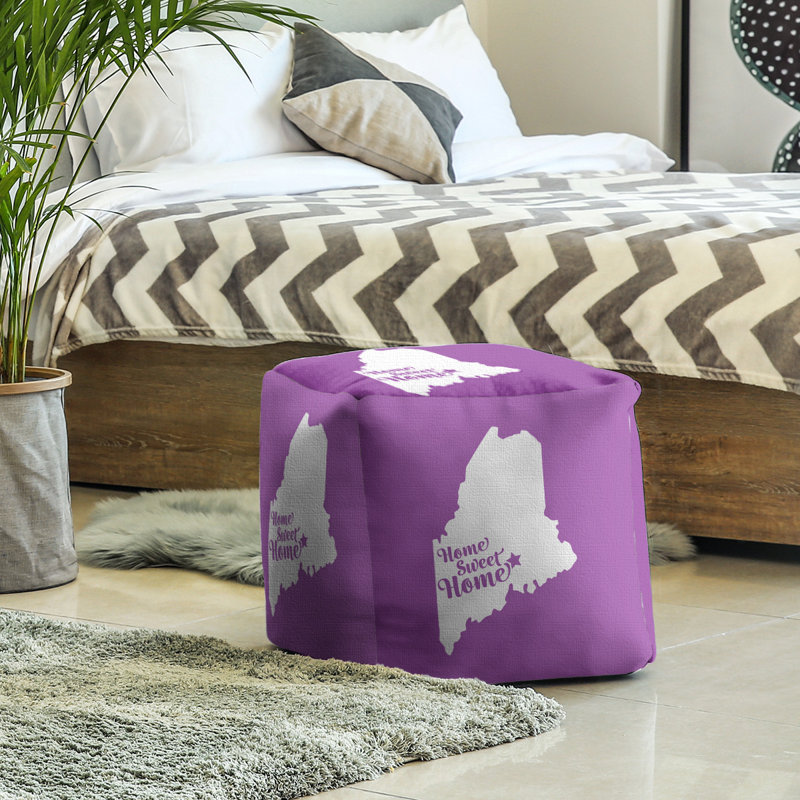 Repose-pieds à cubes bangor the home, Violet