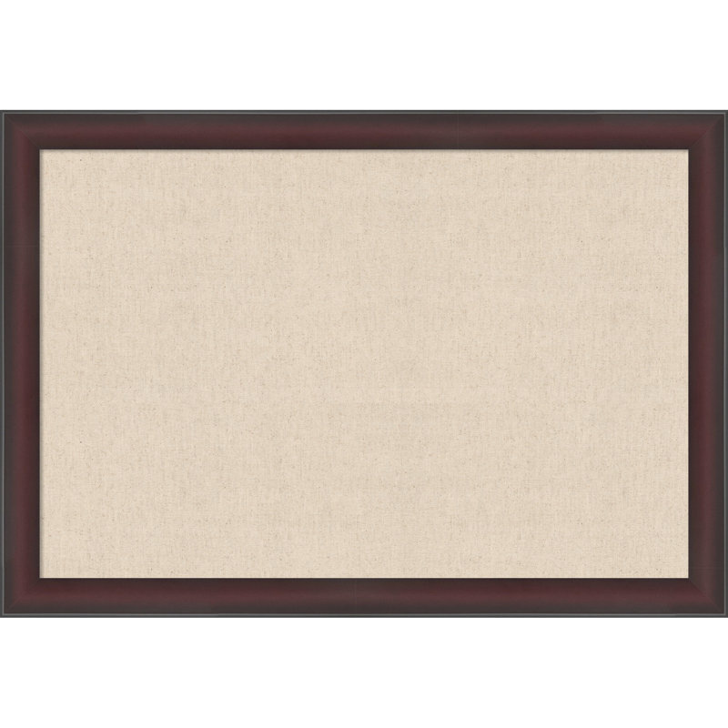 Tableau d'affichage en tissu Amanti, lin naturel par The Creative Bunch Studio, Taille du tableau 36 x 24
