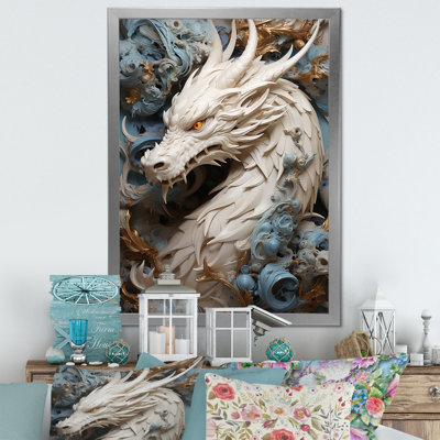 " Epic Blue And Gray Dragon Odyssey "