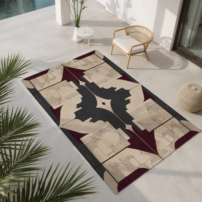 Tapis intérieur et extérieur Velvet Dynasty, Rectangle 9 pi x 12 pi
