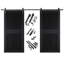 Ensemble de quincaillerie pour porte de grange non assemblée et non montée de 40 po x 84 po Homacer Black Homacer-123440726