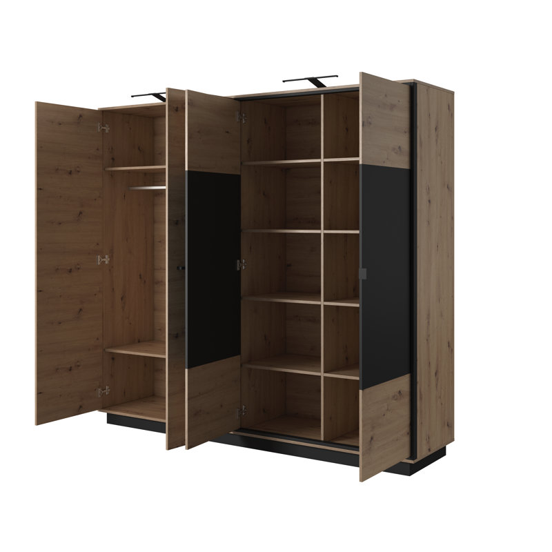 Barcelone 4 Door Manufactured Wood Wardrobe