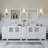  96" Double Bathroom Vanity Set with Mirror-27042736