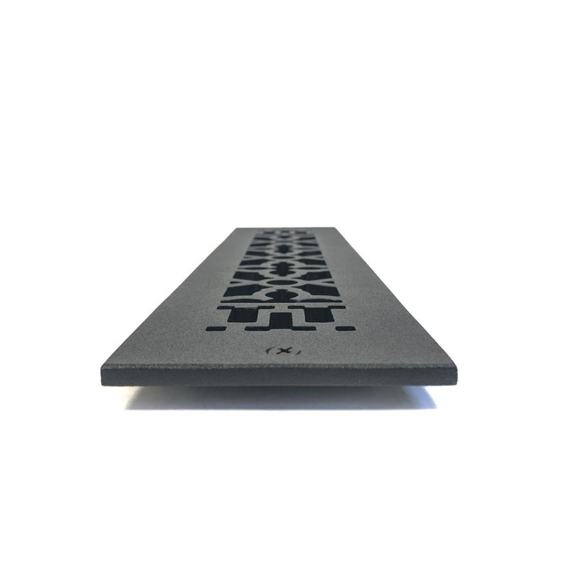 Grille 14 po x 2 1/4 po, Ouverture dans le mur (avec trous et vis)