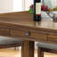 Table de salle à manger transitionnelle simple 1 pièce avec tiroirs