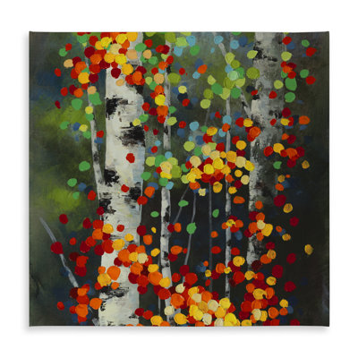 Colorful Dotted Leaves Tablecloth - Indoor/Outdoor Decor