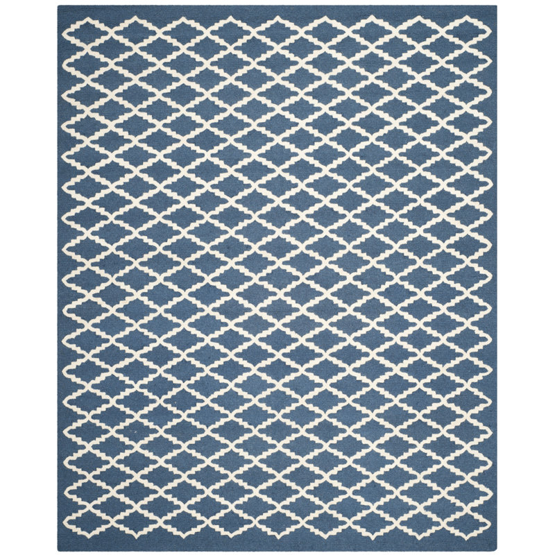 Cannen Hand Tufted Wool Geometric Rug, Rectangle 8' x 10'