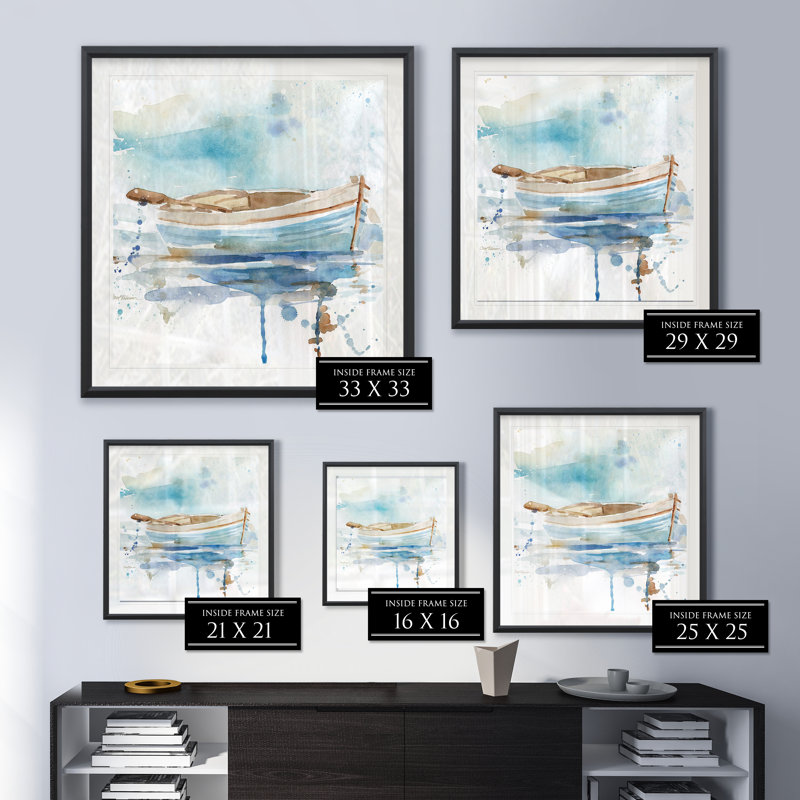 «Malibu Marina I», reproduction encadrée, H 30,5 po x l 30,5 po x P 1,5 po