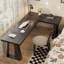 Black Solid Wood L - Desk-1155551453
