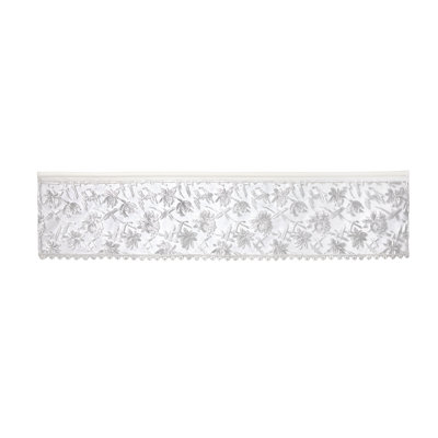 Auzair Merce Floral Patern Window Valance