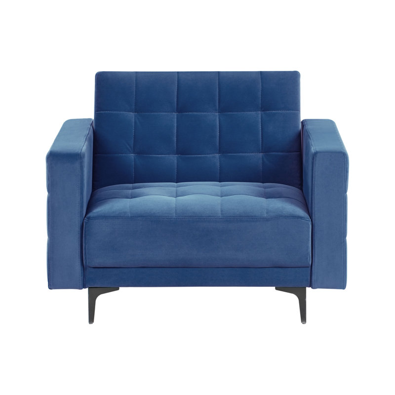 Armchair Chmura Velvet, Blue