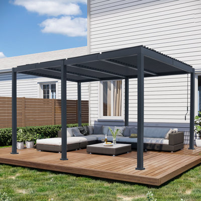 10'x 20'Patio Pergola Canopy Modern Aluminum Pergola