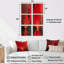 Lignes électriques rouges et noires - Ensemble de 6 impressions sur toile-1527907658-1527907661