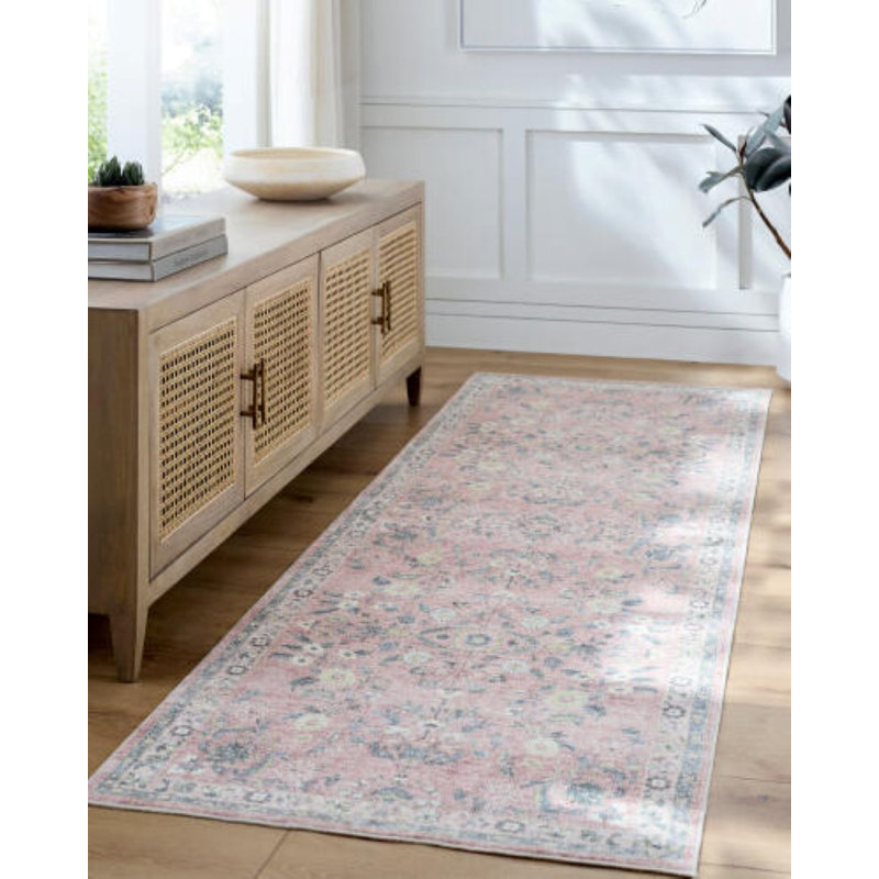 Lympsham Washable Floral Rug, Rectangle 7'6" x 9'5"