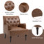 Faux Leather Lounge Chair-122144010