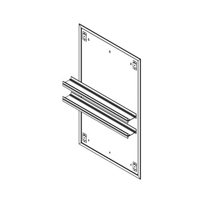 Ensemble de fixation en surface pour miroir