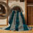 Machine Washable Checkered Blue Area Rug-1798359959