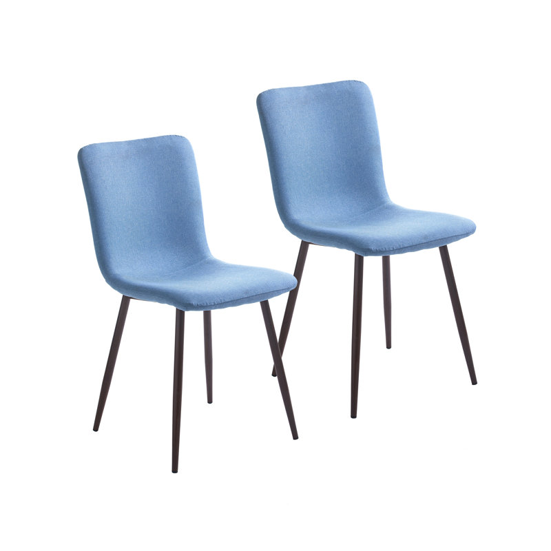 46cm H Fabric Upholstered Side Chair, Blue