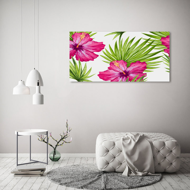 Hawaiian Flowers - Wrapped Canvas Print