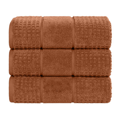 Serviette de bain 100% coton gaufré Hochman