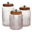 Ensemble de pots de cuisine en verre texturé Vicknair