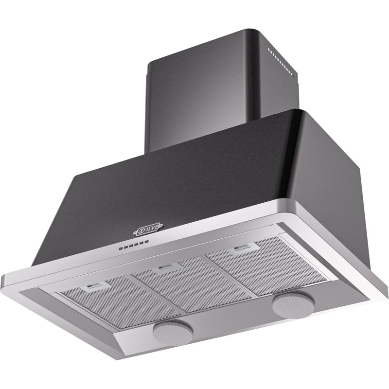 ILVE Majestic II 36 in Range Hood, Glossy Black