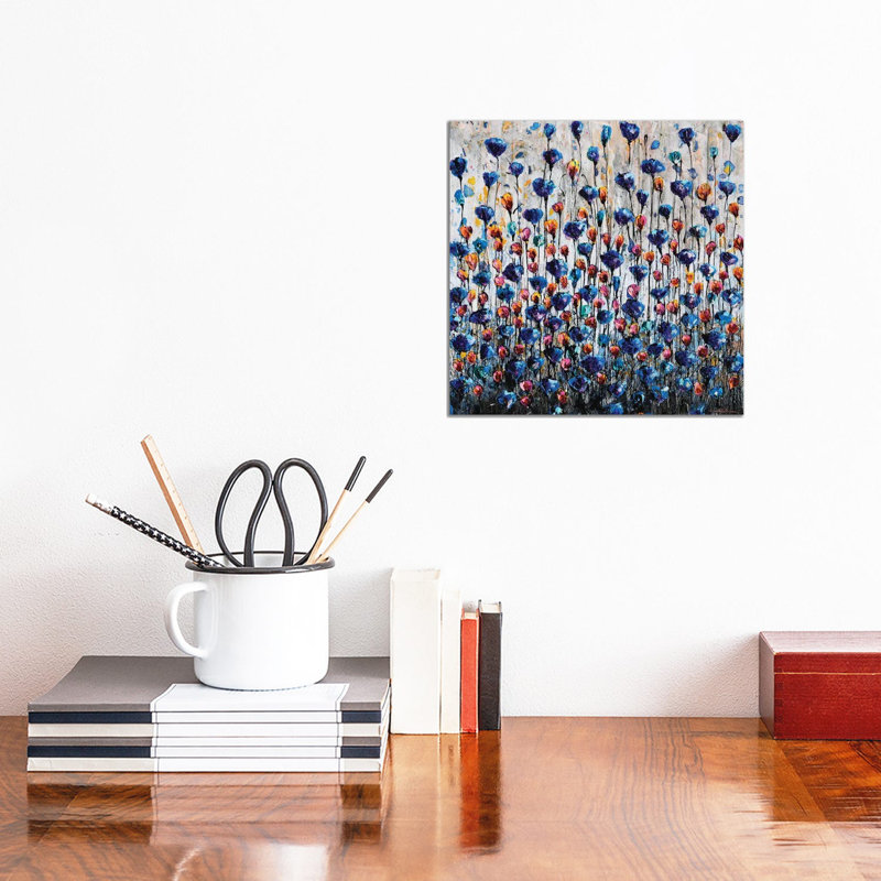 Poppies And Friends IV by Donatella Marraoni - Wrapped Canvas Print, 30.48cm H x 30.48cm W x 1.905cm D