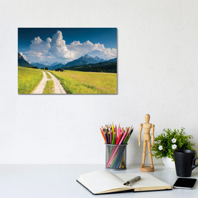 Germany, Alps, Bavaria, Buckelwiesen Bei Mittenwald by Mikolaj Gospodarek - Wrapped Canvas Print