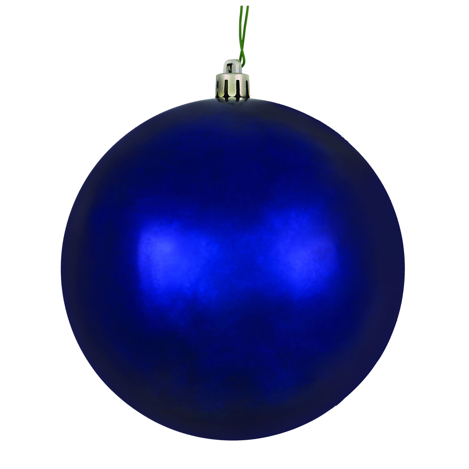 Holiday Décor Ball Ornament, 2.75" H x 2.75" W x 2.75" D, Midnight Blue Shiny