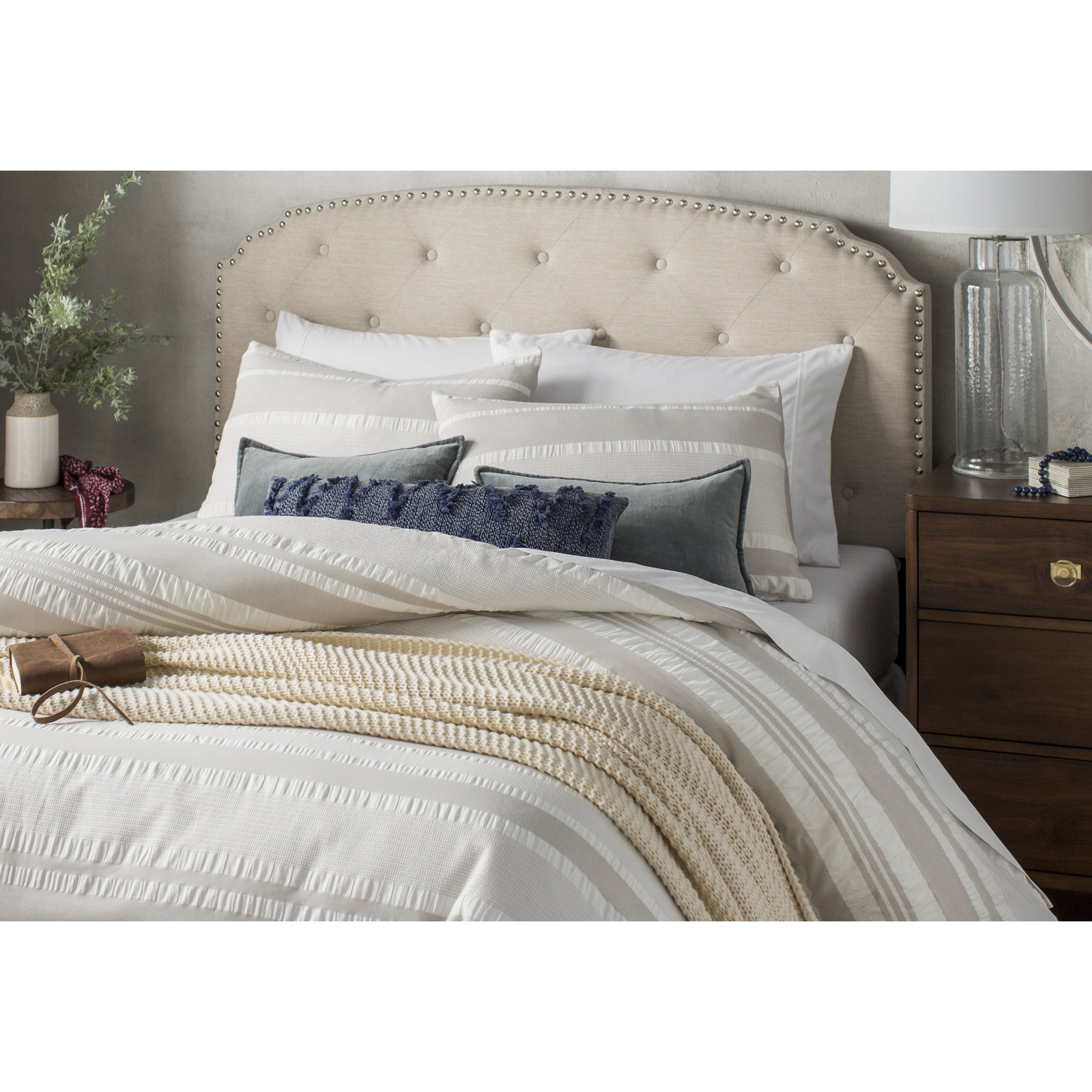 Norwin Cotton Throw Pillow, Polyester, 12"H x 30"W, Deep Teal