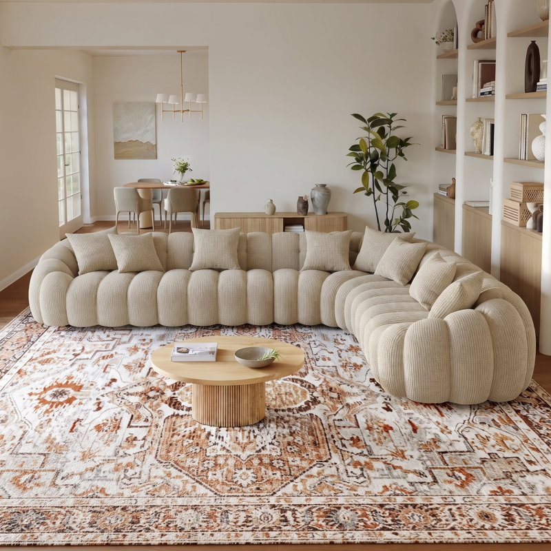 Canapé modulaire 144 po, Khaki