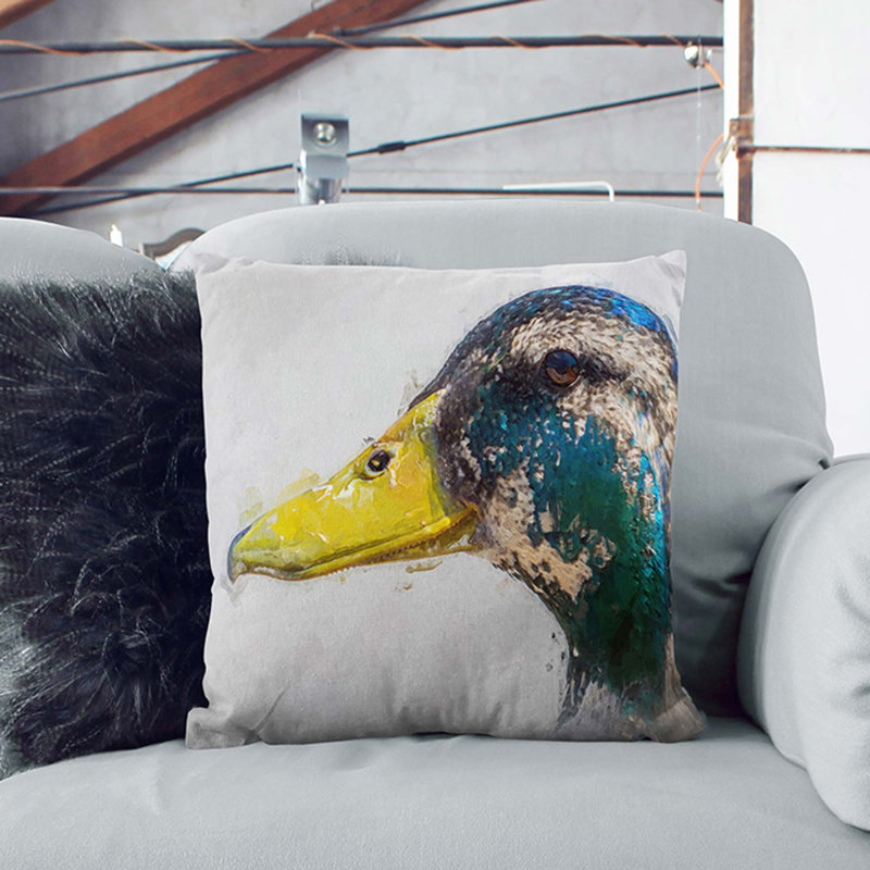 Square Throw Cushion, Black, 40cm H x 40cm W x 15cm D