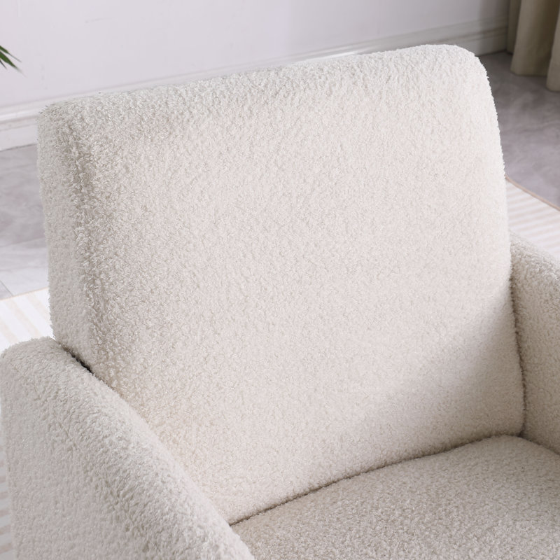 Fauteuil de 29,13 po de large Oressa, Peluche beige
