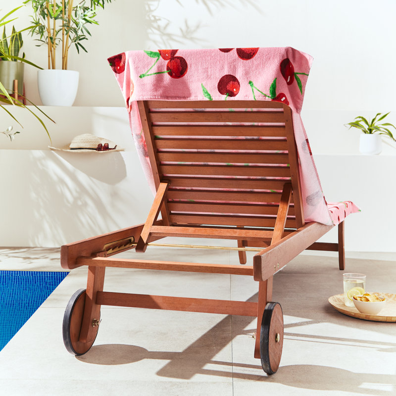 Cherries Cotton Beach Sun Lounger Towel
