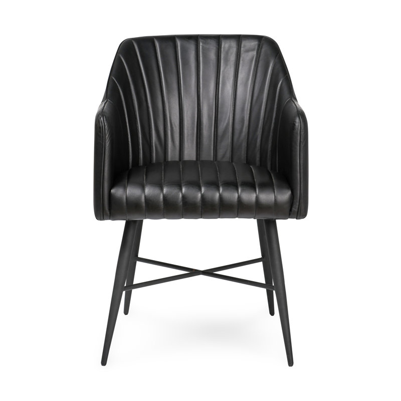 Leon Leather Upholstered Arm Chair