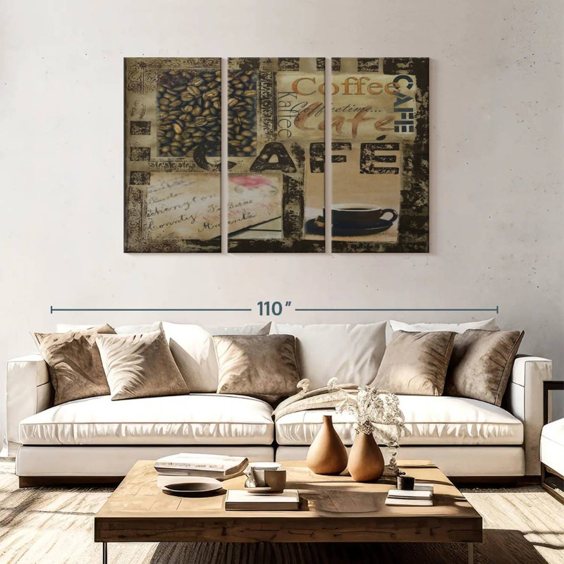 Yarlin Cafe Collage, 48" H x 74" W