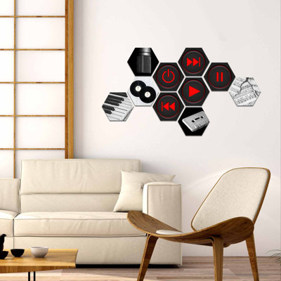 Ensemble de 10 décorations murales