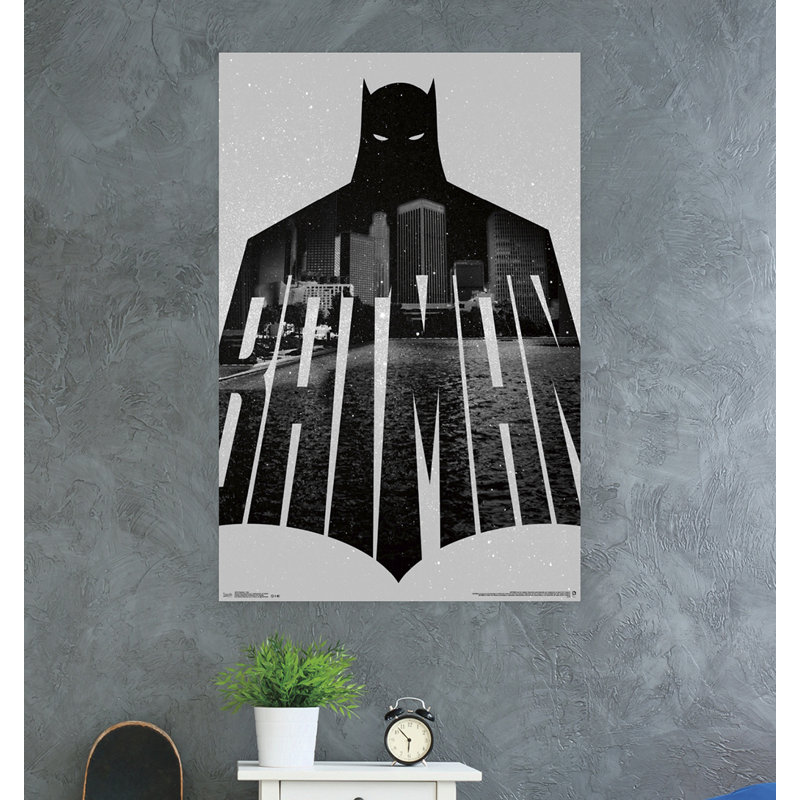 Batman-impression sur papier de texte