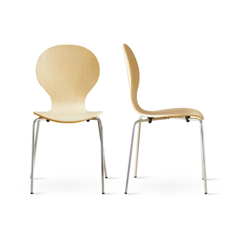 Isabellarose 17.3'' H Stacking Side Chair, Natural