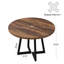 Round Dining Table with Steel Base