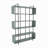 Modern Green & Black Bookshelf, 47.2 x 70.9 x 11.6 inches | 100% Melamine Coated Particle Board, Thickness: 0.7 inches | Stylish Storage Solution for Home or Office, Durable and Elegant Design-145210422