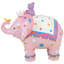 Tirelire pour enfant 5,75 "avec éléphant rose et singe